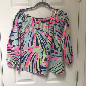 Lilly Pulitzer Off the Shoulder Top